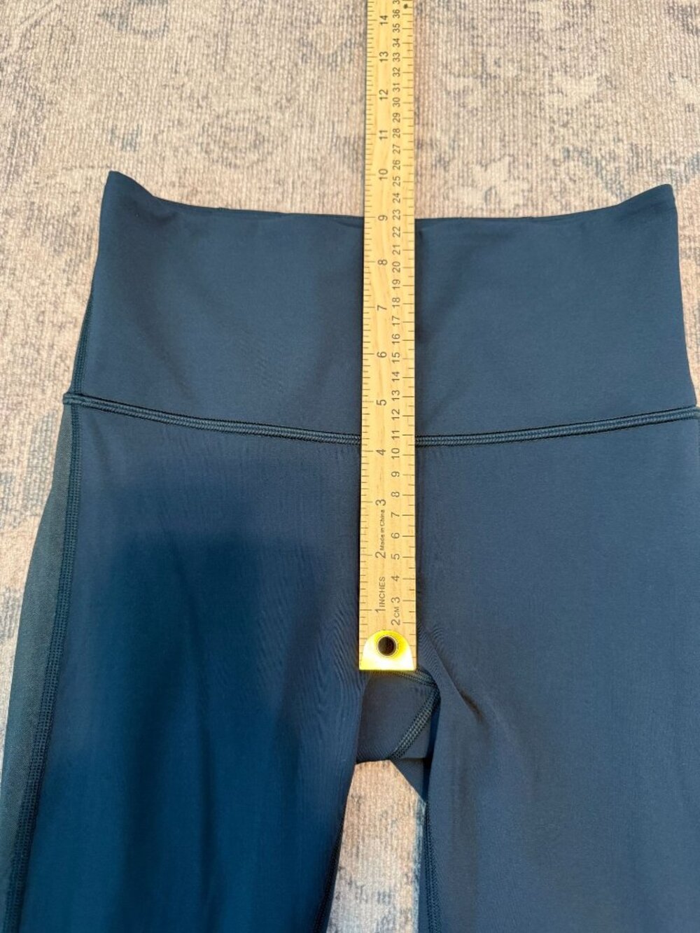 Lululemon Ready Set Go Crop Pant 21" Submarine Blue Size 4 Leggings High Rise - Picture 6 of 7